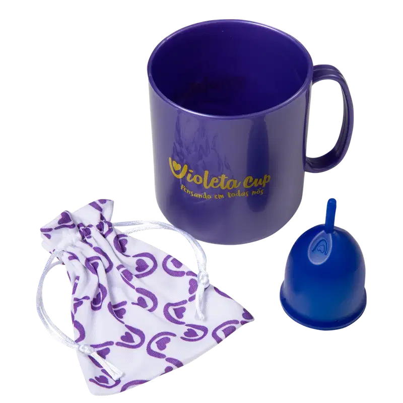 Kit Violeta Cup Coletor Menstrual Sport Tipo A (2 Produtos)
