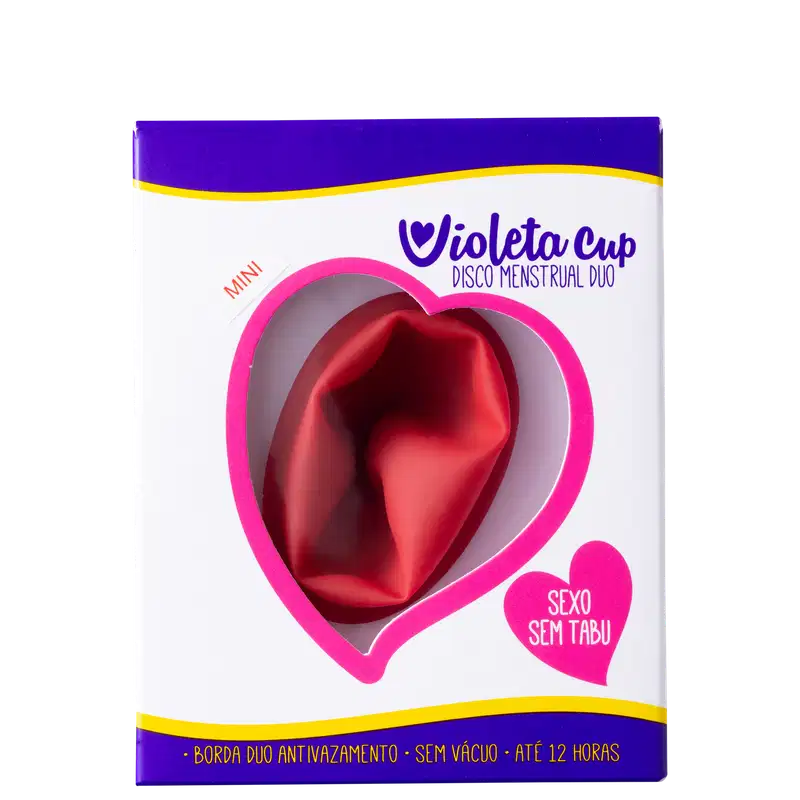 Violeta Cup Mini Duo Vermelho - Disco Menstrual