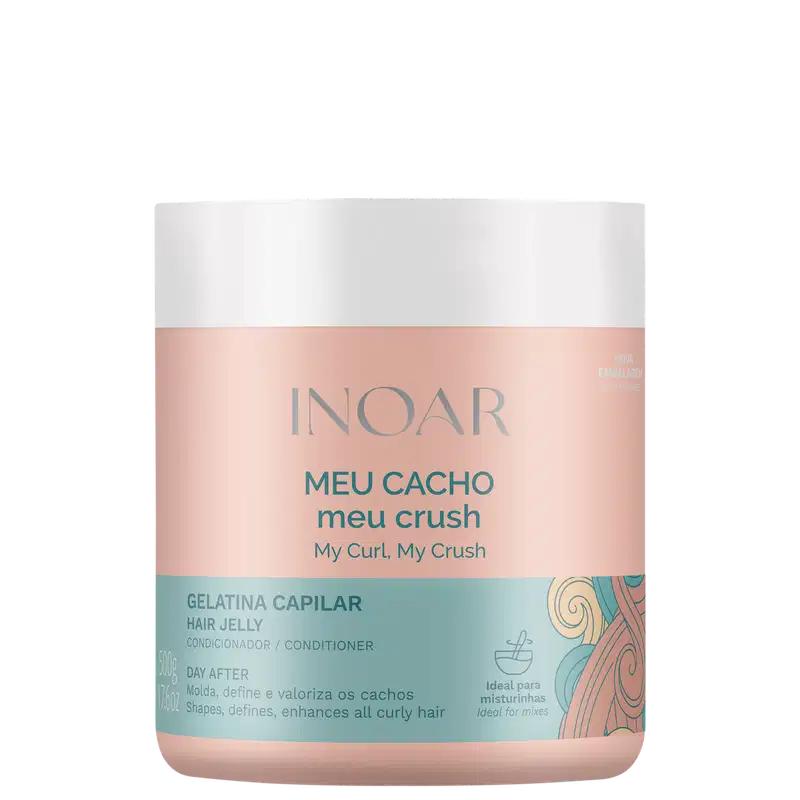 Inoar Meu Cacho, Meu Crush - Gelatina Ativadora de Cachos 500g