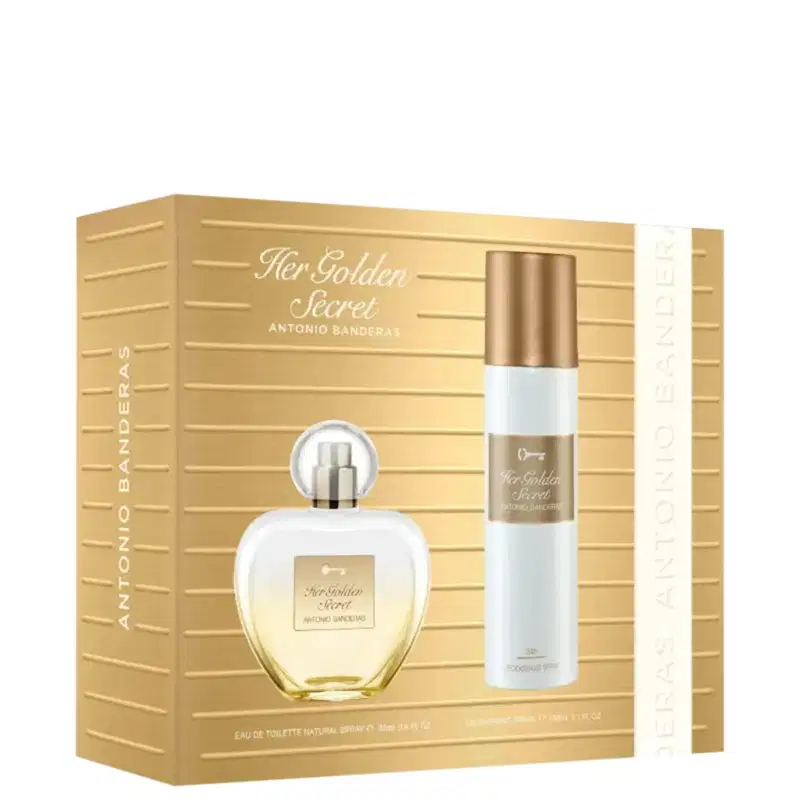 Conjunto Her Golden Secret Banderas Feminino - Eau de Toilette 80ml + Desodorante 150ml