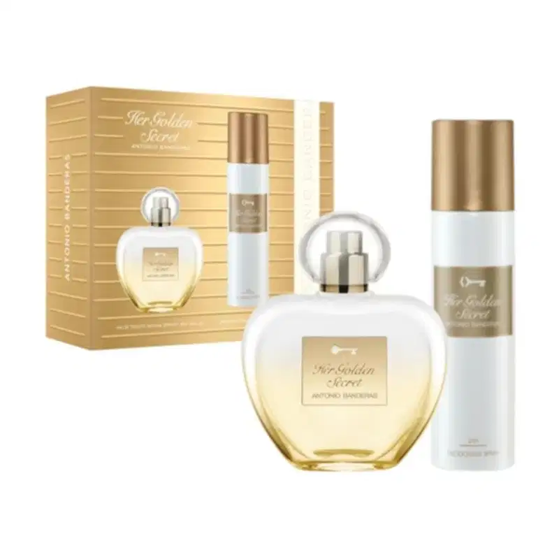 Conjunto Her Golden Secret Banderas Feminino - Eau de Toilette 80ml + Desodorante 150ml