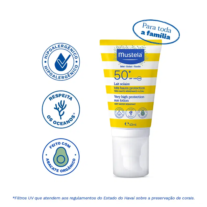 Mustela Bébé FPS 50+ - Protetor Solar Infantil 40ml