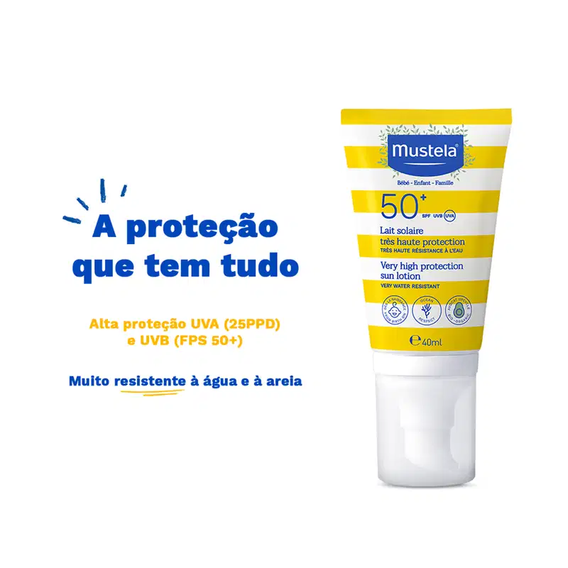 Mustela Bébé FPS 50+ - Protetor Solar Infantil 40ml