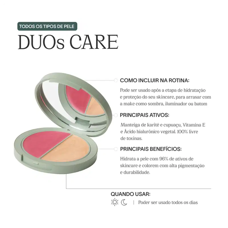 CARE Natural Beauty DUO Pink & Champagne - Blush Multifuncional 10g