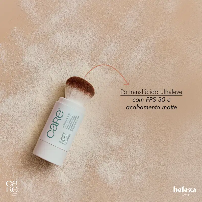 CARE Natural Beauty Suncare FPS30 - Protetor Solar em Pó 2,3g