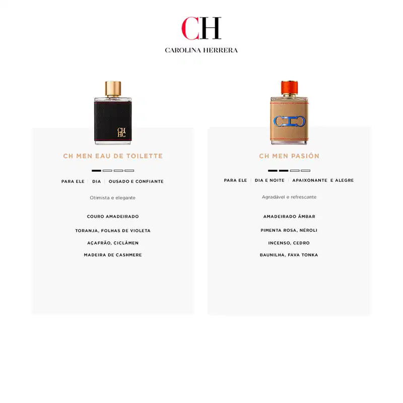 CH Pasión Carolina Herrera Eau de Parfum - Perfume Masculino 100ml