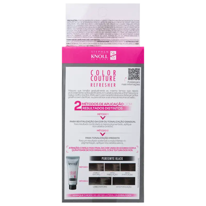 Stephen Knoll Color Couture Refresher Pureonyz Black - Máscara Tonalizante 3x15g