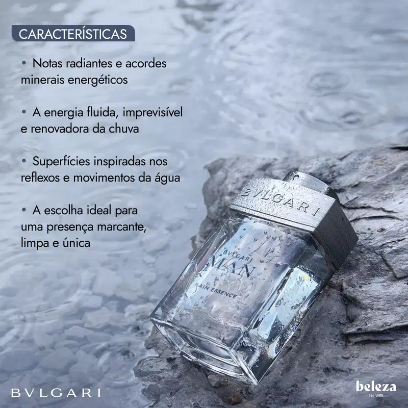 Perfume Man Rain Essence Bvlgari Masculino | Beleza na Web