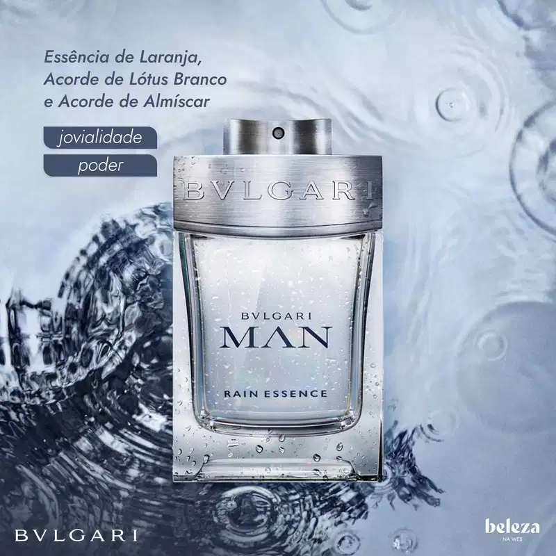 Perfume Man Rain Essence Bvlgari Masculino | Beleza na Web