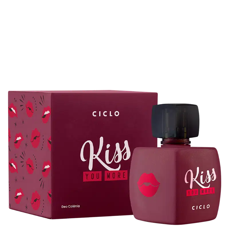 Kiss Me More Ciclo Cosméticos com Caixa - Desodorante Colônia Feminino 100ml