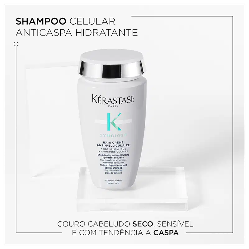 Kérastase Symbiose Bain Crème Anti-Pelliculaire - Shampoo Anticaspa Hidratante 250ml