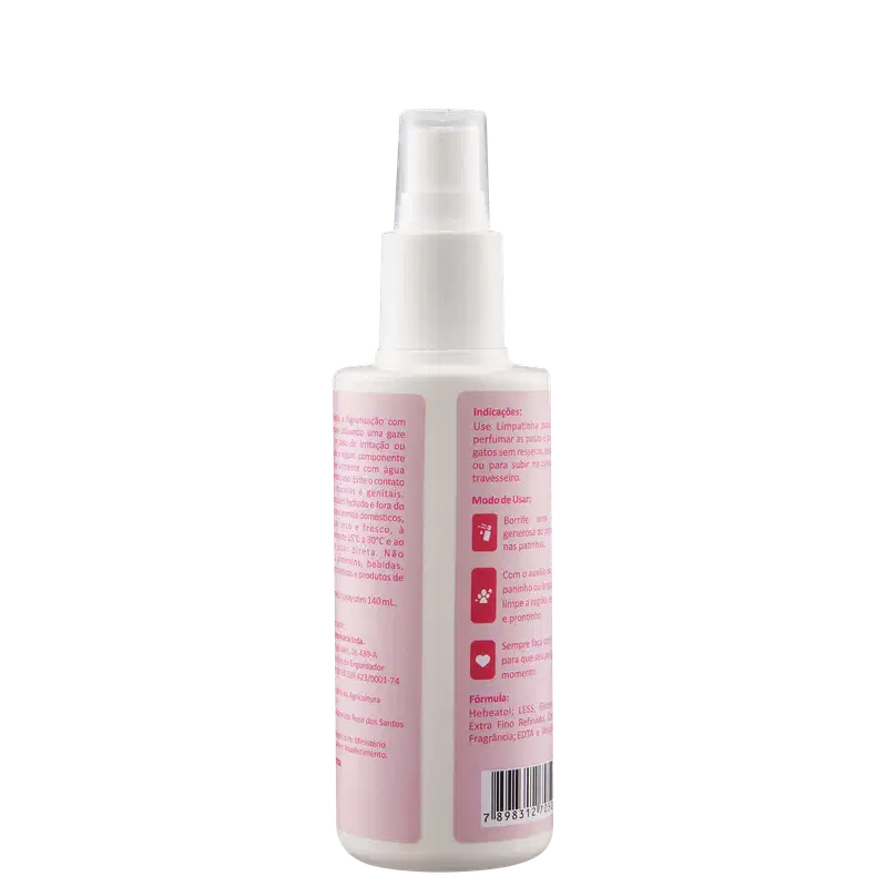 Limpatinha - Spray de Limpeza para Cães e Gatos 140ml