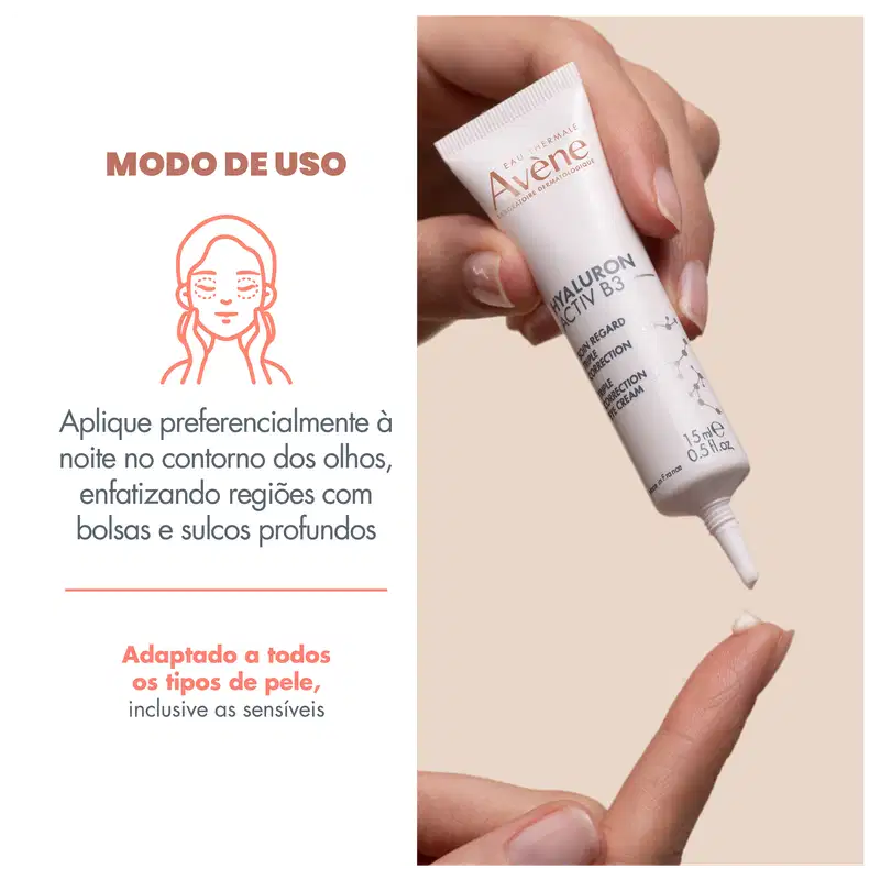 Avène Hyaluron Activ B3 - Creme Anti-Idade para os Olhos 15ml