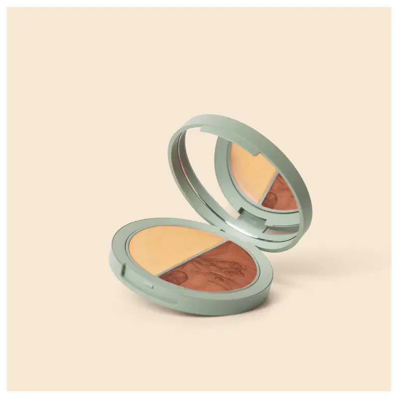 CARE Natural Beauty DUO by Savana Sá Crystal & Gold - Iluminador e Blush 10g