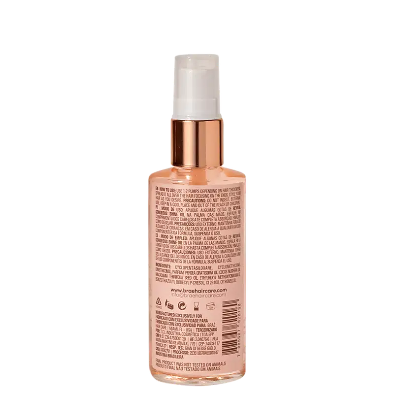 Braé Revival Gorgeous Shine - Óleo Capilar 60ml