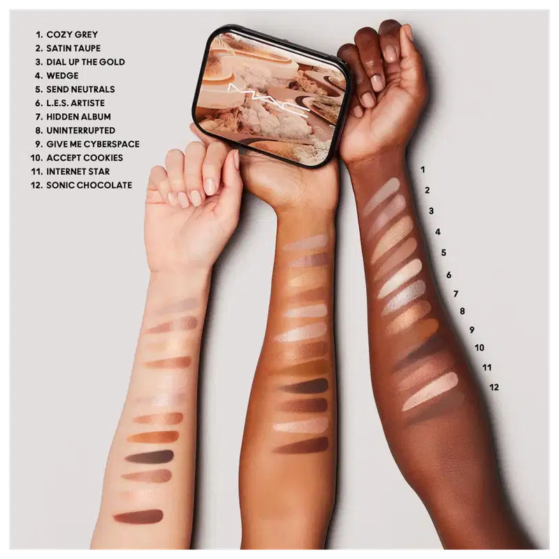 M·A·C Connect In Colour Eye Shadow Unfiltered Nudes - Paleta de Sombras 12,2g