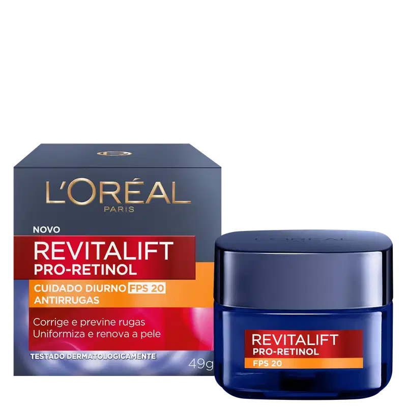 Creme Facial Antissinais L'Oréal Paris Revitalift Pro Retinol FPS20