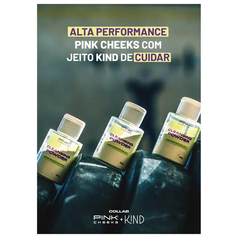 Pink Cheeks Cleasing Powder - Sabonete Esfoliante Facial em Pó 30g