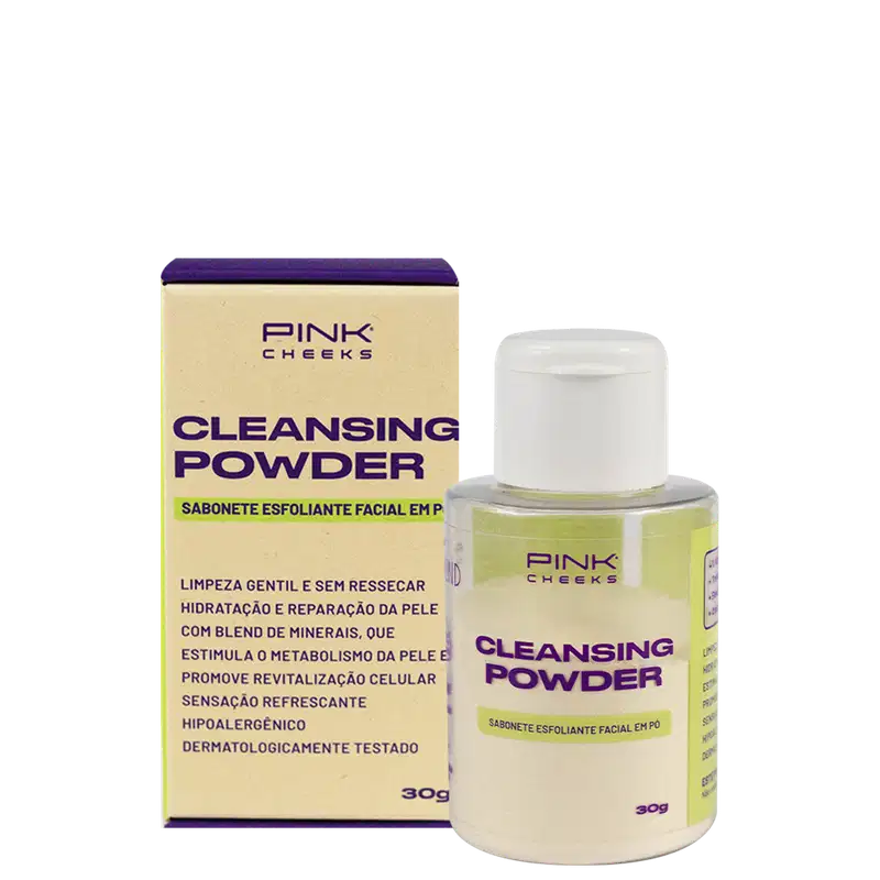 Pink Cheeks Cleasing Powder - Sabonete Esfoliante Facial em Pó 30g