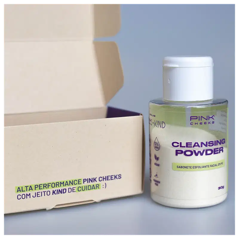 Pink Cheeks Cleasing Powder - Sabonete Esfoliante Facial em Pó 30g
