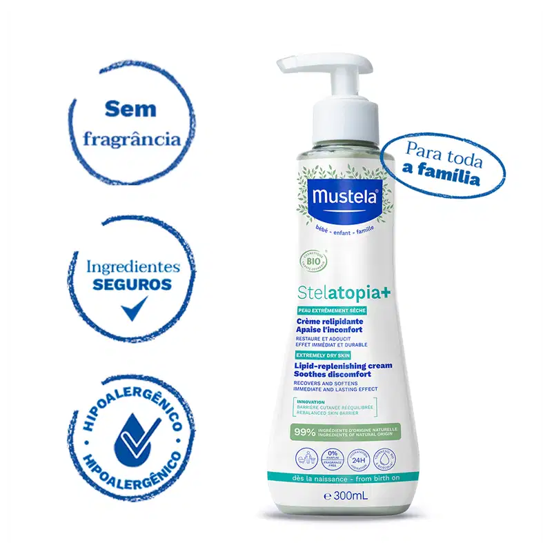 Mustela Stelatopia - Creme Hidratante 300ml