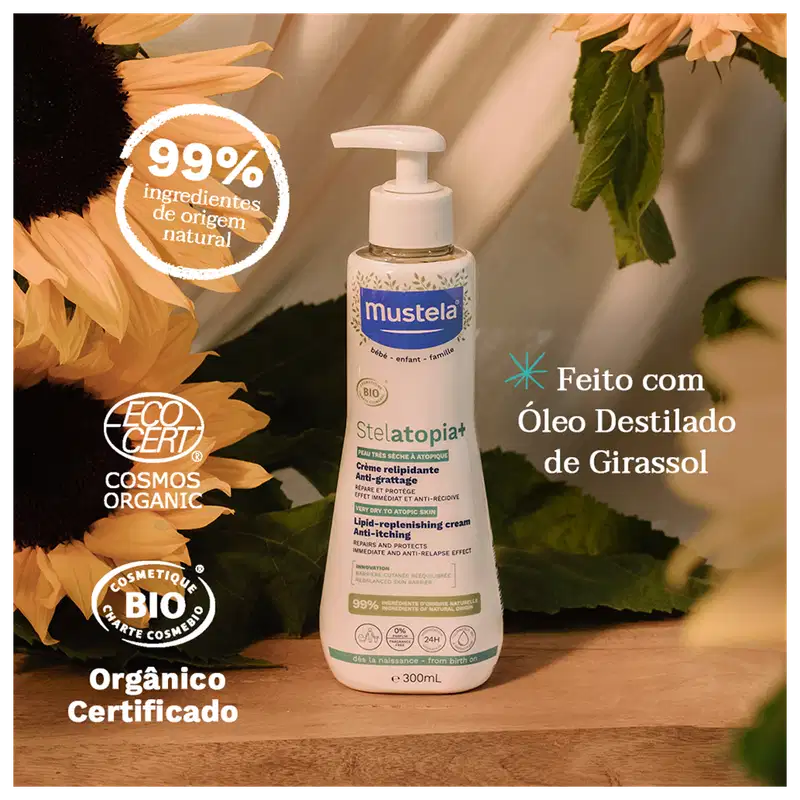 Mustela Stelatopia - Creme Hidratante 300ml