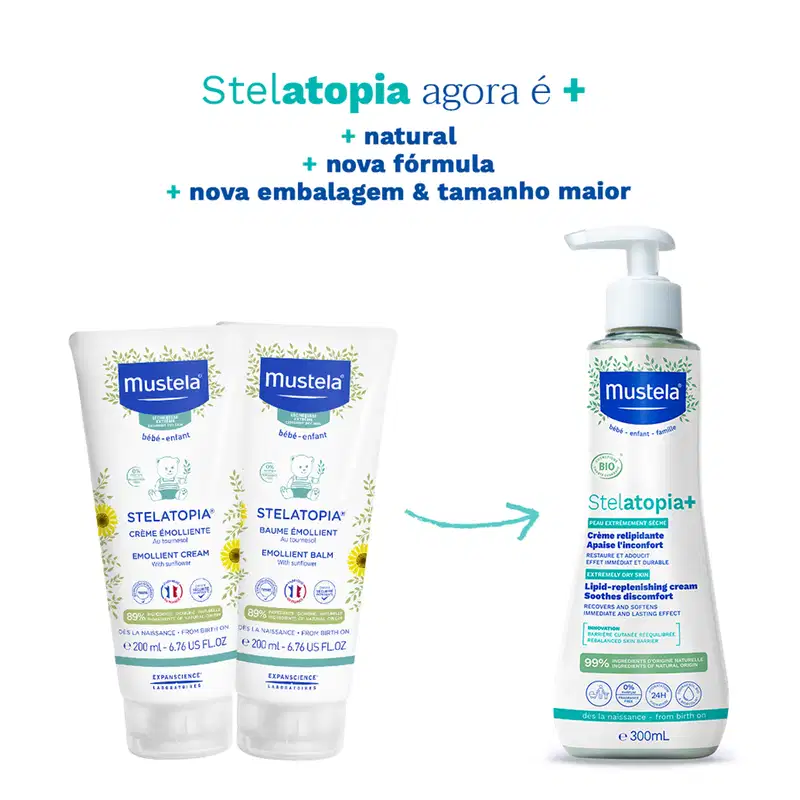 Mustela Stelatopia - Creme Hidratante 300ml