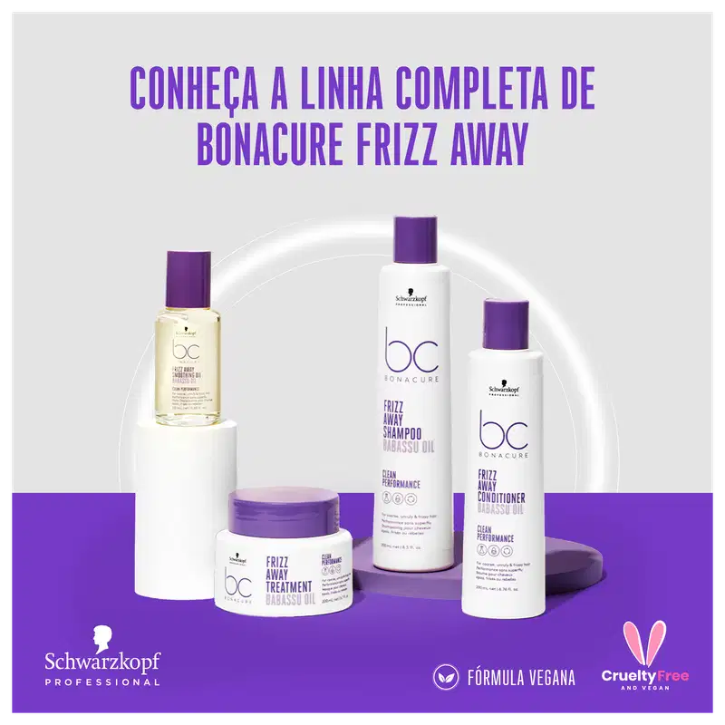 Schwarzkopf Professional BC Bonacure Clean Performance Frizz Away - Máscara Capilar 200ml