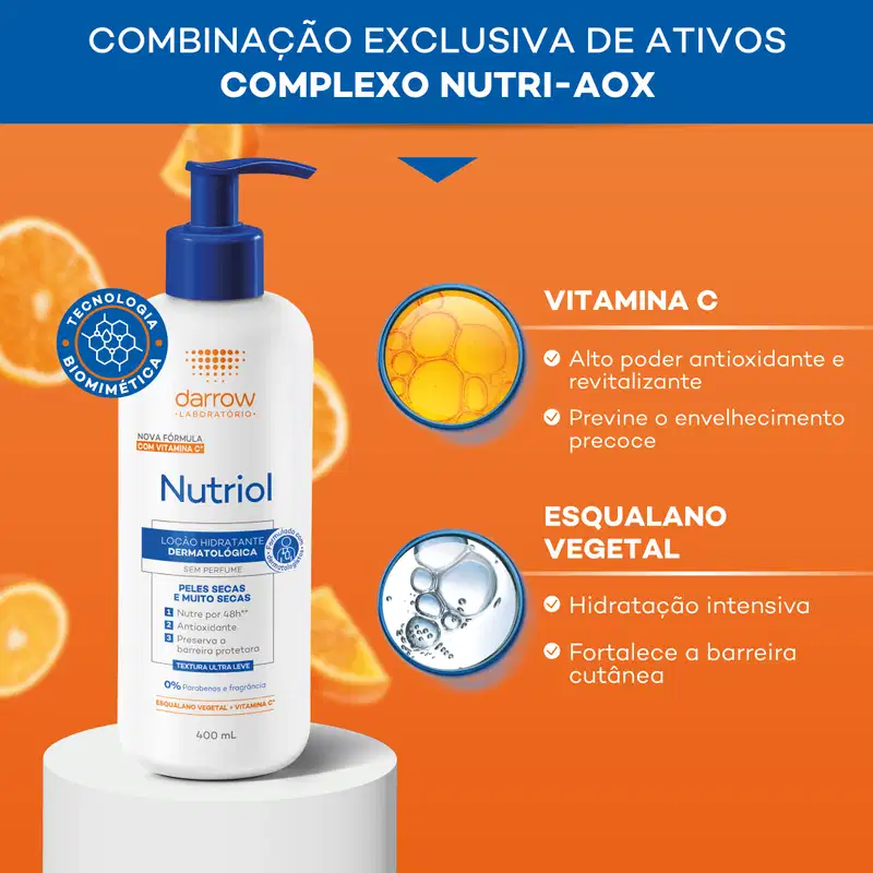 Darrow Nutriol Peles Secas - Loção Hidratante Corporal 200ml