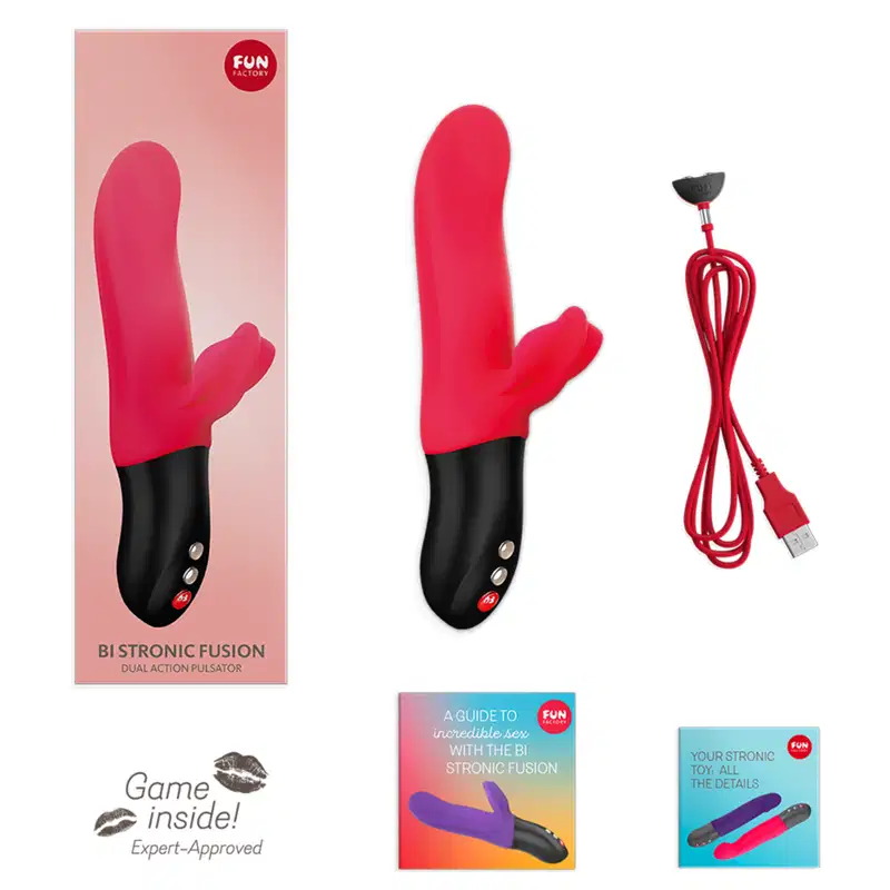 Fun Factory Bi Stronic Fusion Pulsador Rabbit Red - Vibrador 362g