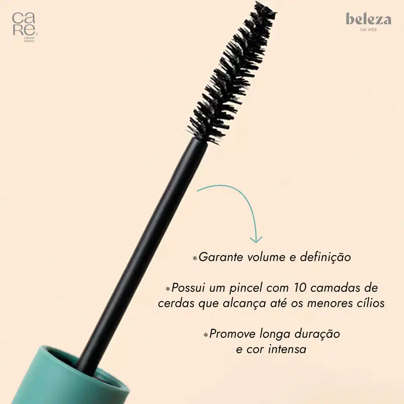 CARE Natural Beauty Extra Volume Ultra Black - Máscara de Cílios 6g