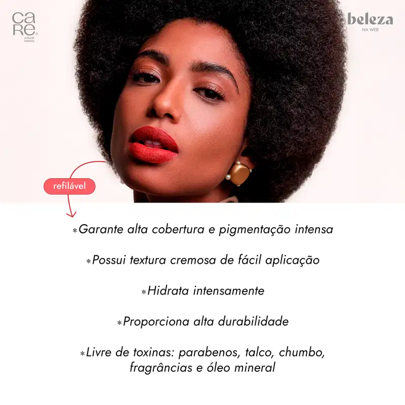 CARE Natural Beauty Powerful Red - Batom 4g