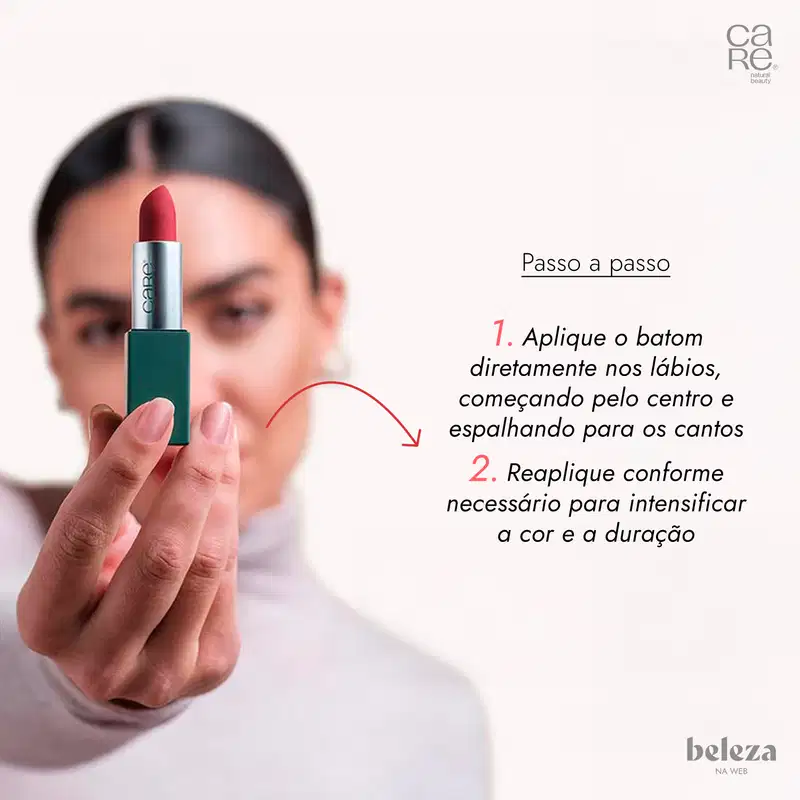 CARE Natural Beauty Powerful Red - Batom 4g
