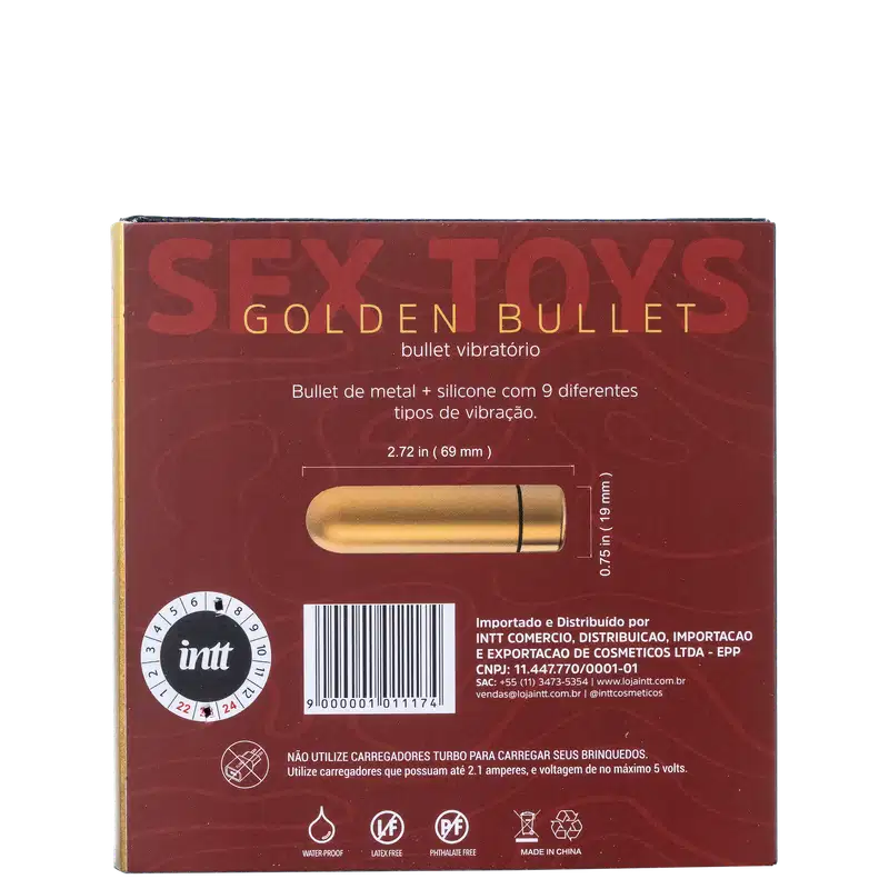 Intt Bullet Golden - Vibrador