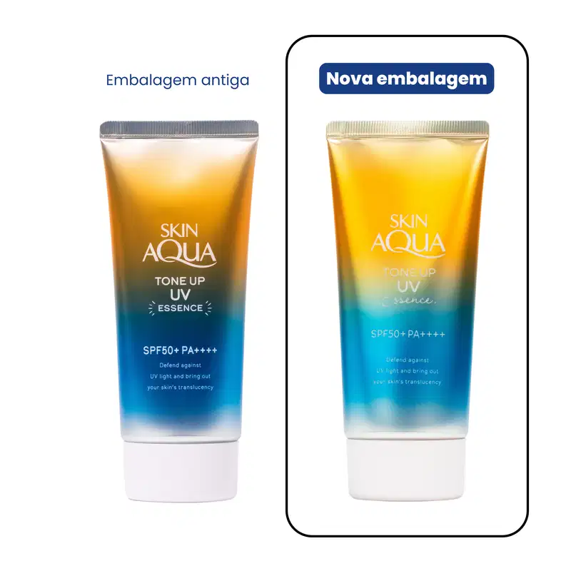 Skin Aqua Tone Up UV Essence Bege FPS50 - Protetor Solar com Cor 80g