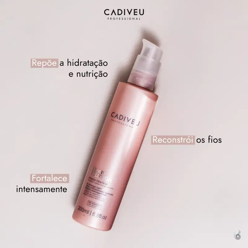 Cadiveu Professional Repair Solution Proteína Fortalecedora - Pré-Shampoo 200ml
