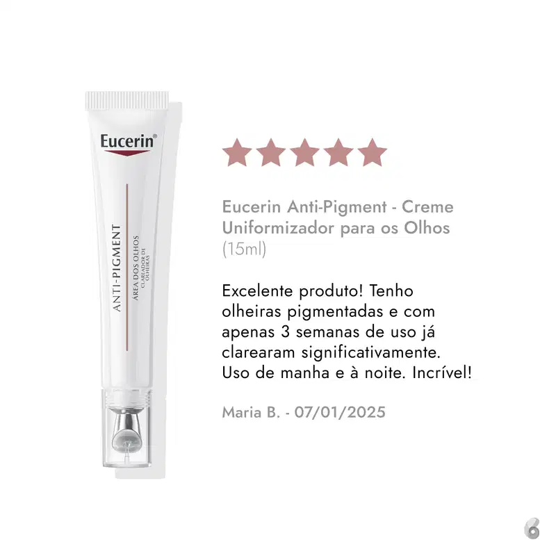 Eucerin Anti-Pigment - Creme Uniformizador para os Olhos 15ml