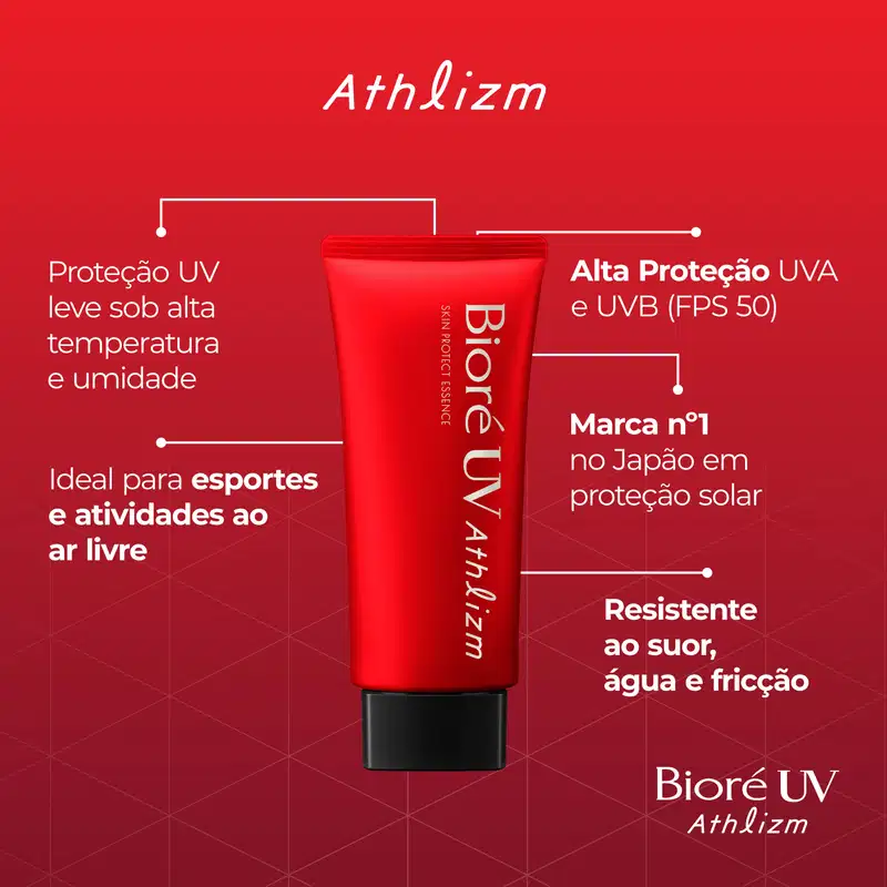 Bioré UV Athlizm Skin Protect Essence FPS50 - Protetor Solar 70g