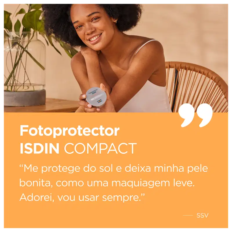 ISDIN Fotoprotector Compact Bronze FPS 50+ - Protetor Solar Facial em Pó Compacto 10g