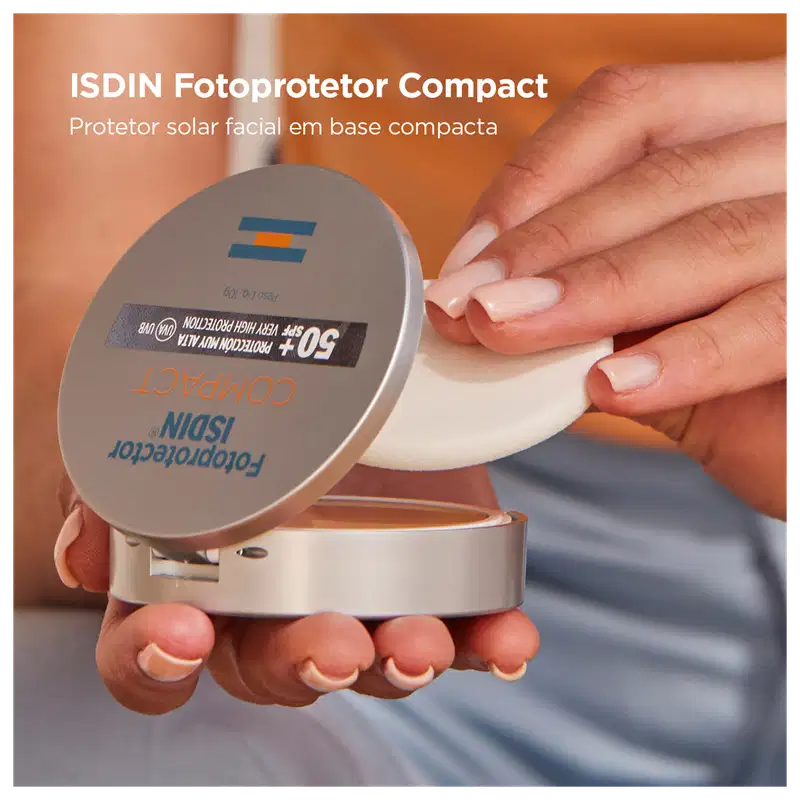 ISDIN Fotoprotector Compact Bronze FPS 50+ - Protetor Solar Facial em Pó Compacto 10g
