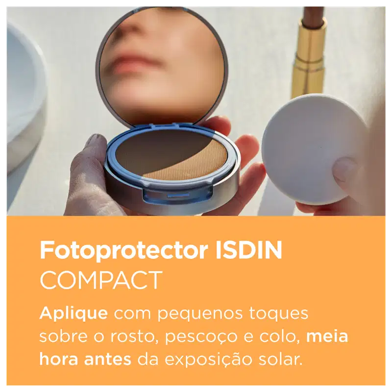 ISDIN Fotoprotector Compact Bronze FPS 50+ - Protetor Solar Facial em Pó Compacto 10g