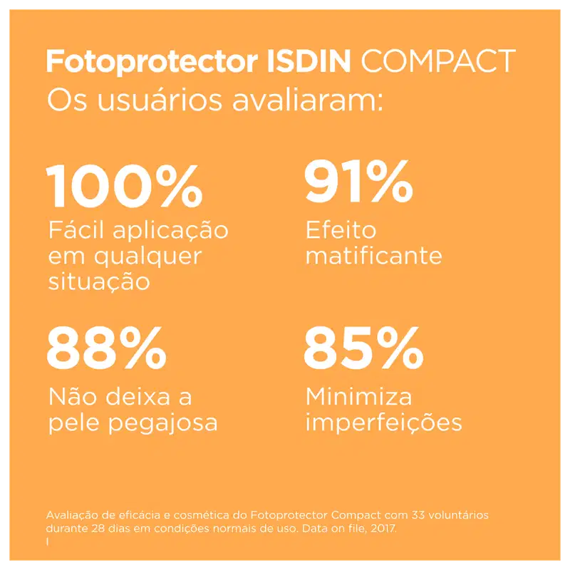 ISDIN Fotoprotector Compact Bronze FPS 50+ - Protetor Solar Facial em Pó Compacto 10g
