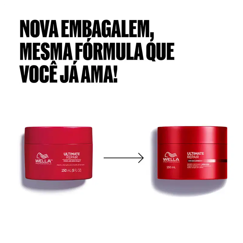 Nova embalagem, mesma fórmula que você já ama!