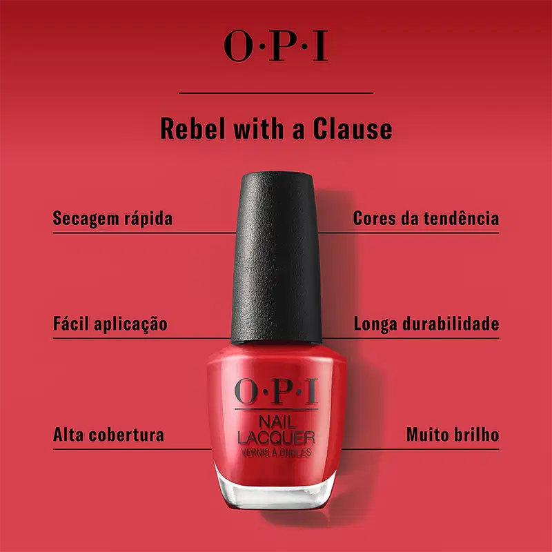 OPI Terribly Nice Rebel With a Clause - Esmalte Cremoso 15ml