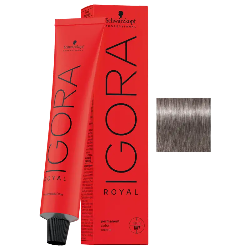 Schwarzkopf Professional Igora Royal 8-21 Louro Claro Cinza Cendré - Coloração Permanente 60ml