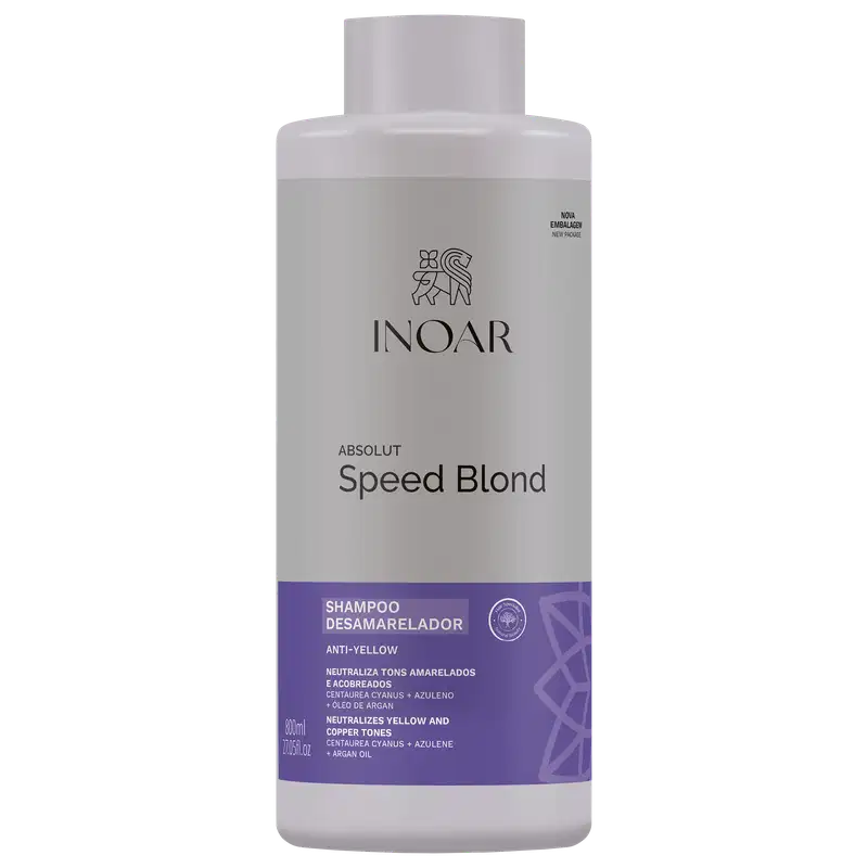 Inoar Absolut Speed Blond - Shampoo Desamarelador 500ml