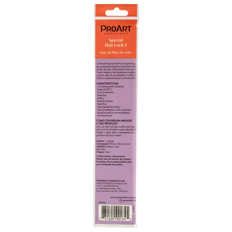 ProArt Special Hair Lock 2 - Pente de Cabelo