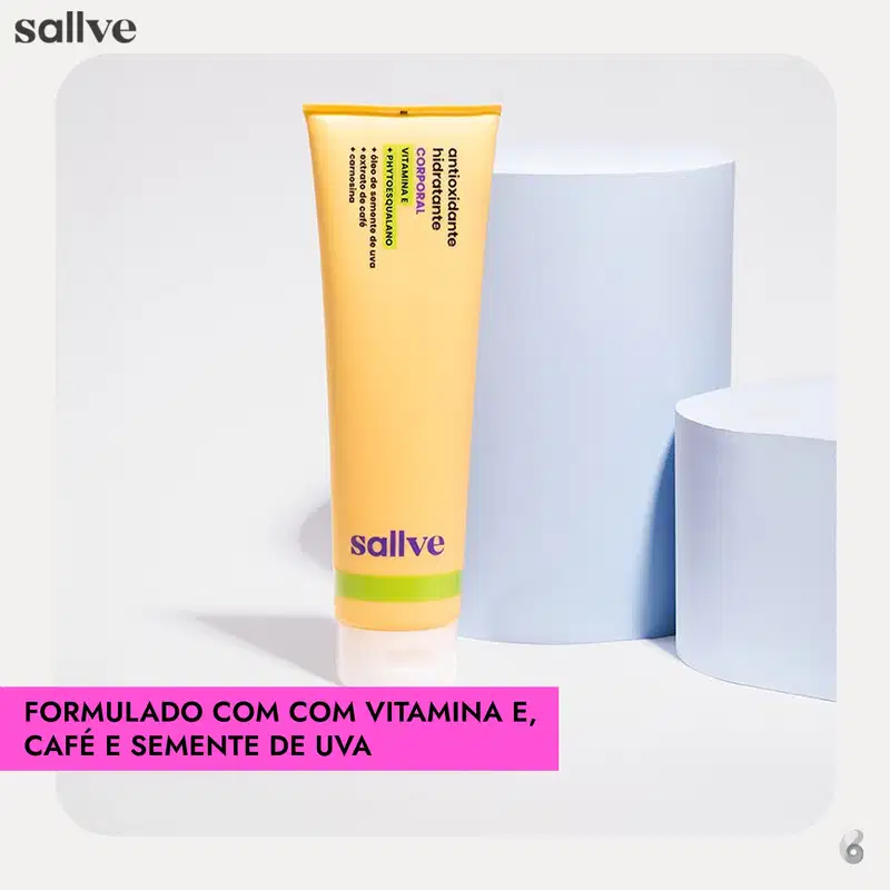Sallve Hidratante Antioxidante - Loção Corporal 300g