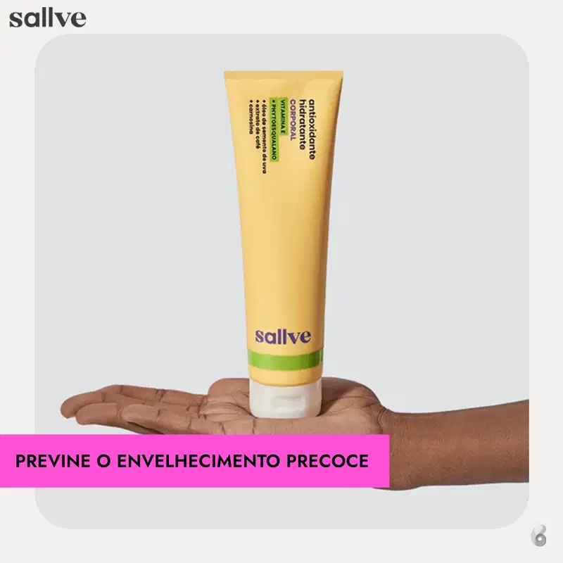 Sallve Hidratante Antioxidante - Loção Corporal 300g