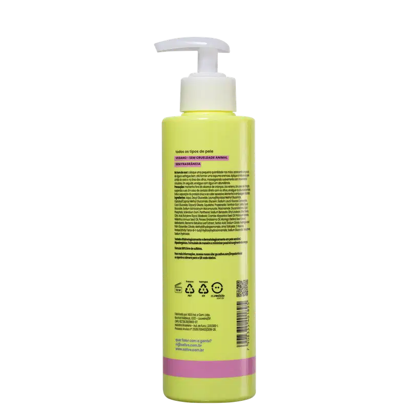 Sallve Limpador Facial - Gel de Limpeza 300ml